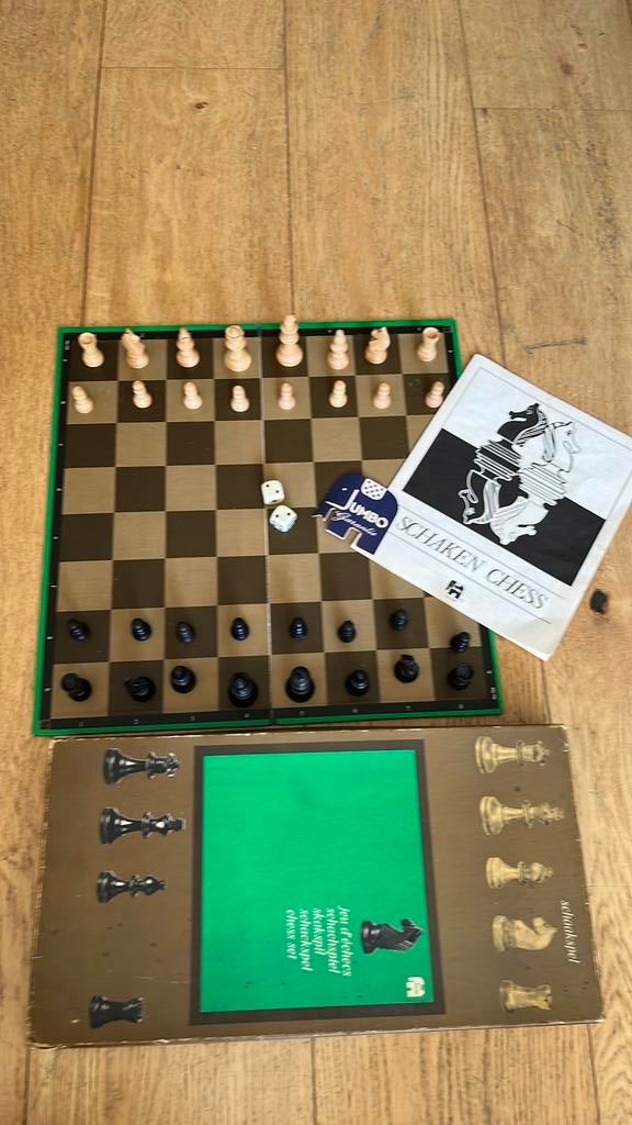Vintage Jumbo schaakspel, Ophalen of Verzenden, Zo goed als nieuw