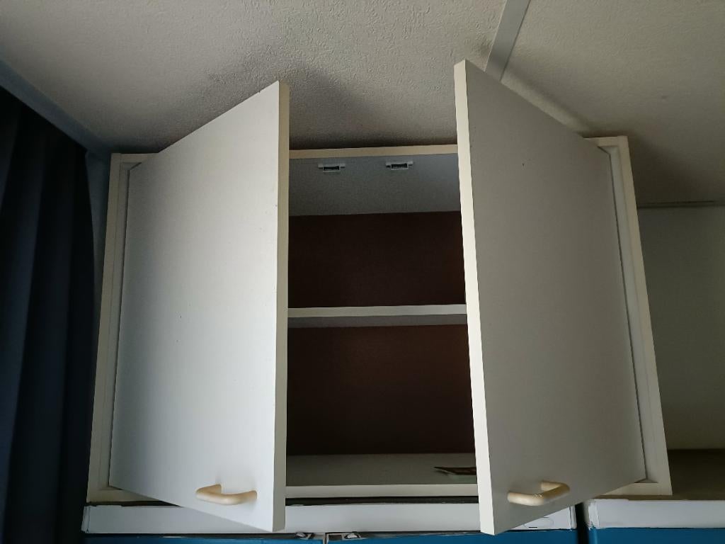 Opzet keukenkast, Ophalen, Wit, 50 tot 100 cm, Minder dan 100 cm