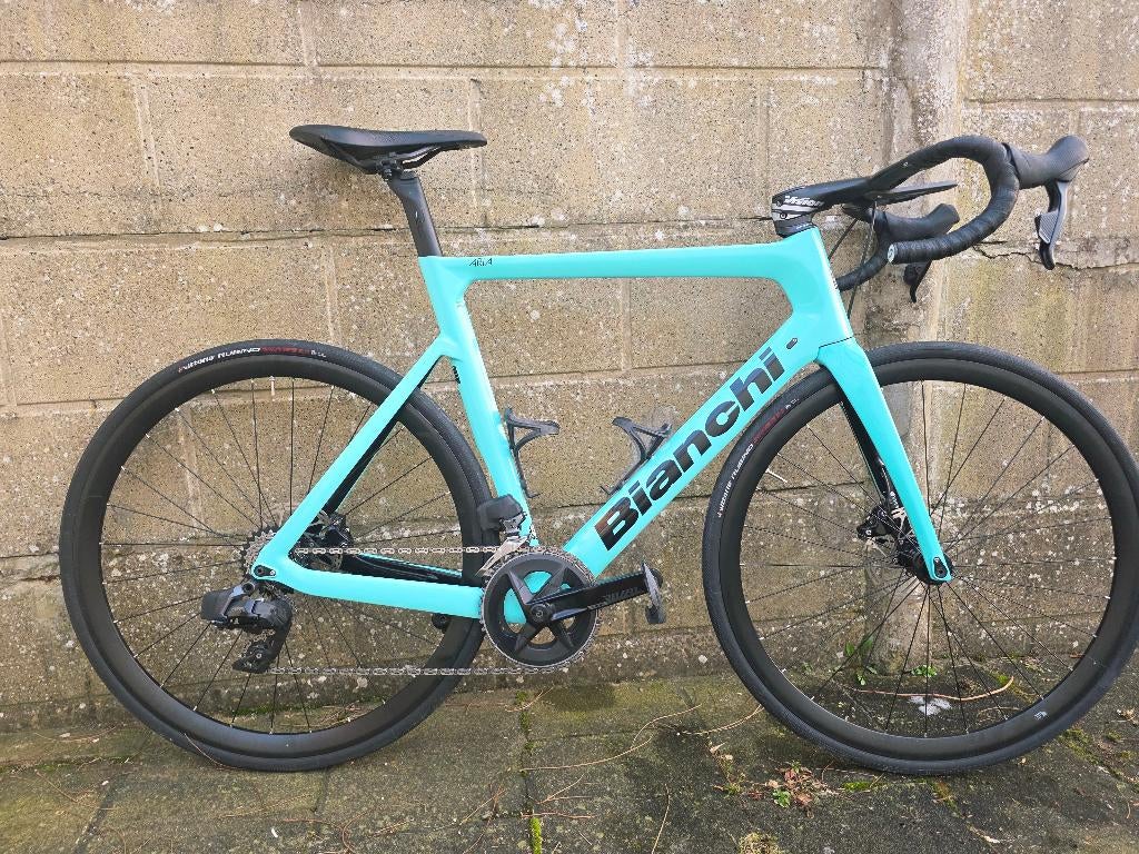 Bianchi Aria Aero fiets maat 59 – Sram Rival eTap 12 speed, Fietsen en Brommers, Gebruikt, Carbon, 57 tot 61 cm, Meer dan 20 versnellingen