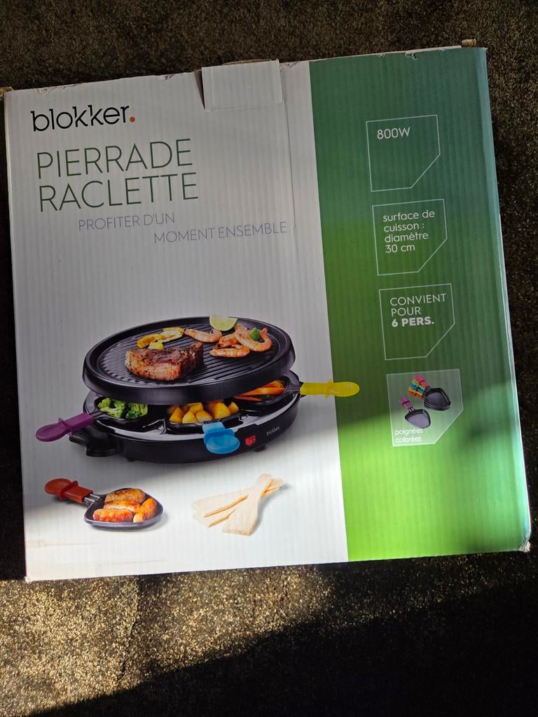 Blokker Gourmetstel Raclette - 6 personen, Ophalen, Zo goed als nieuw, 4 t/m 7 personen