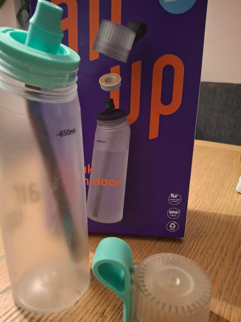 air up drinkfles met rietje, Ophalen of Verzenden, Gebruikt