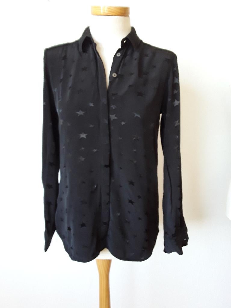 Zwarte blouse Tommy Hilfiger mt XS, Zwart, Ophalen of Verzenden, Zo goed als nieuw, Maat 34 (XS) of kleiner