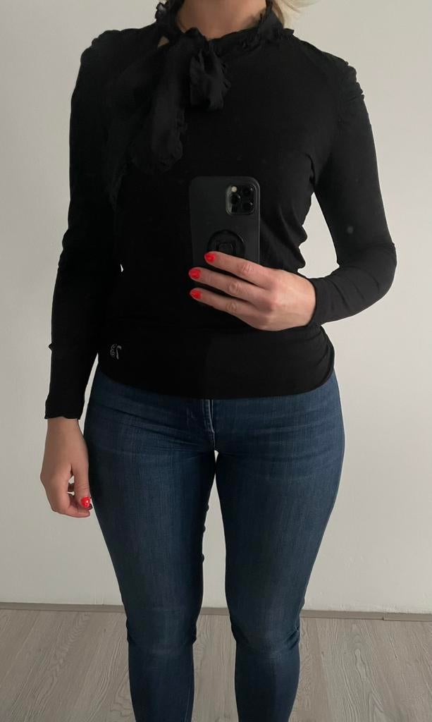 Pepe jeans longsleeve, Kleding | Dames, Tops, Zo goed als nieuw, Maat 36 (S), Zwart, Lange mouw, Ophalen of Verzenden