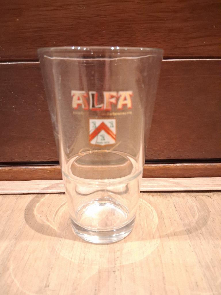 28 Nieuwe Alfa glazen "Amsterdammertje", Ophalen, Nieuw, Glas of Glazen, Overige merken