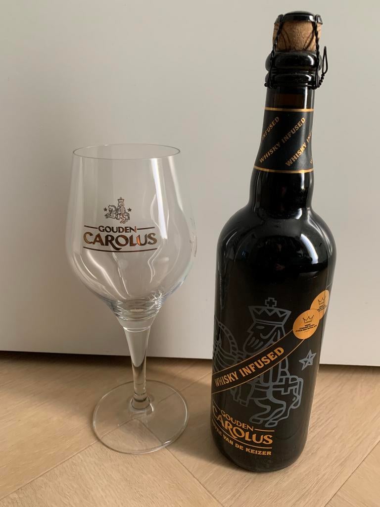Gouden Carolus cuvee van de keizer 2019 incl. glas, Verzamelen, Ophalen of Verzenden, Nieuw, Glas of Glazen, Overige merken