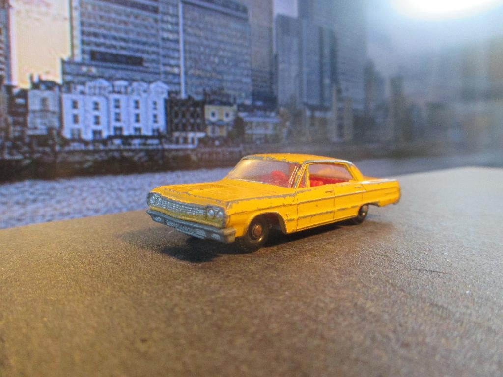 1:72 1963 Chevrolet Impala Taxi Lesney Nr.20 rood interieur, Ophalen of Verzenden, Gebruikt, Auto