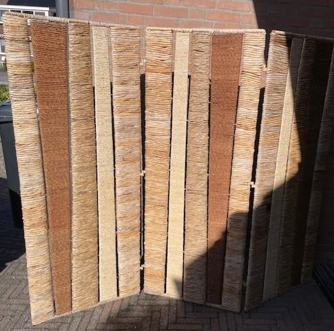 Rieten kamerscherm 190cm lang 160cm hoog, Ophalen, Gebruikt