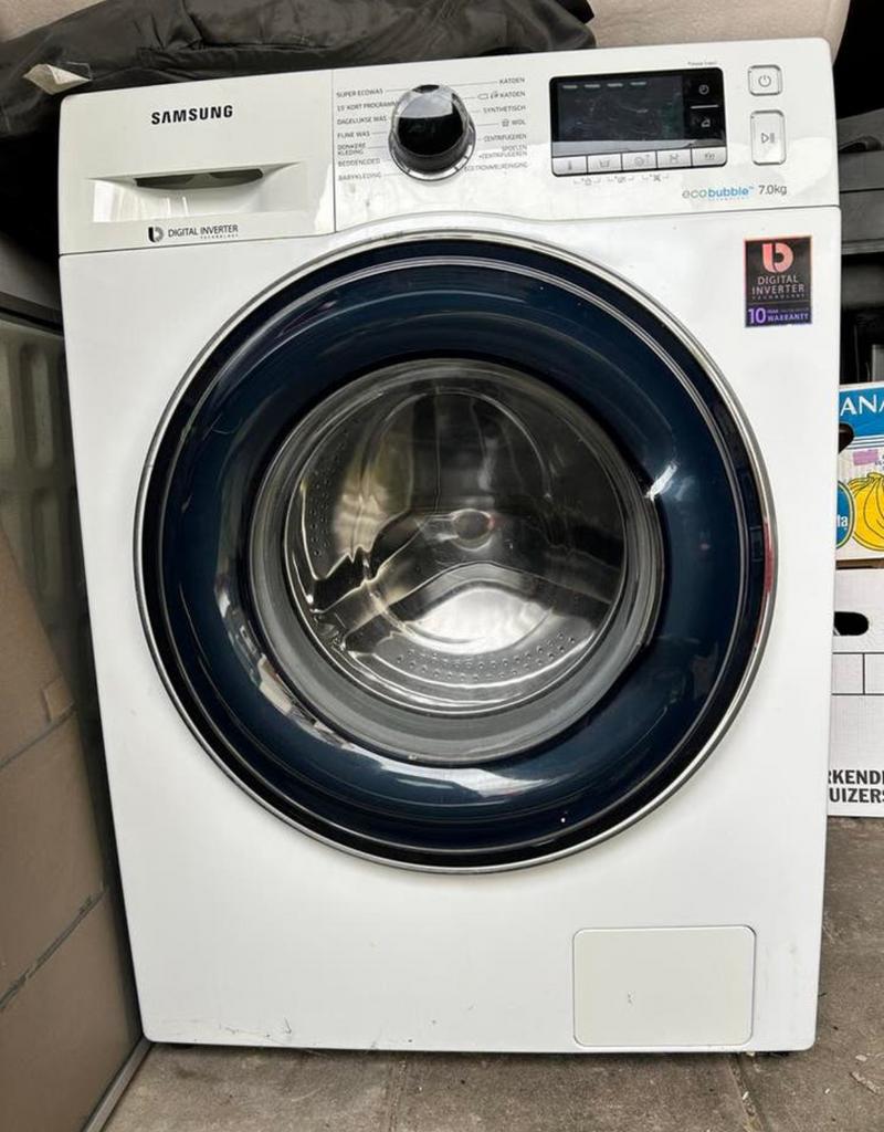 Samsung Eco bubble wasmachine 7 kilo, Witgoed en Apparatuur, Wasmachines, Ophalen, Zo goed als nieuw, 85 tot 90 cm, 1200 tot 1600 toeren