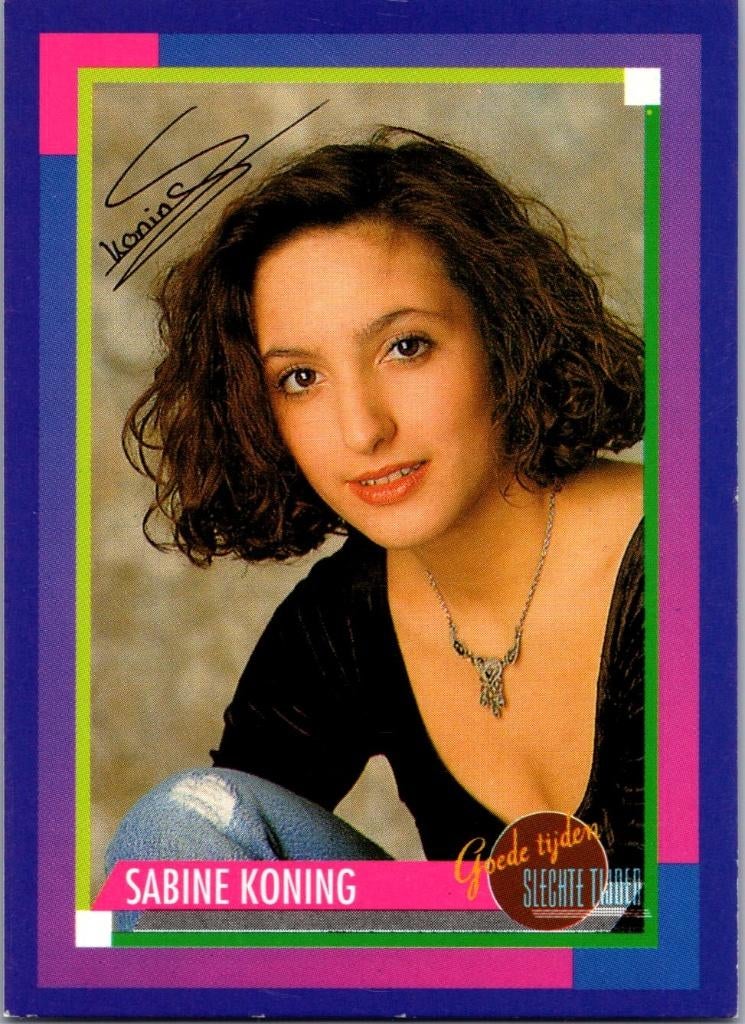 Sabine Koning - Goede tijden slechte tijden kaart, Verzenden, 1980 tot heden, Sterren en Beroemdheden