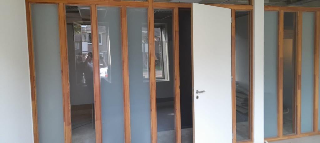 Binnendeur deurkozijn deur met zijlicht ( 184 ), Doe-het-zelf en Verbouw, 120 cm of meer, Binnendeur, Ophalen of Verzenden, Zo goed als nieuw