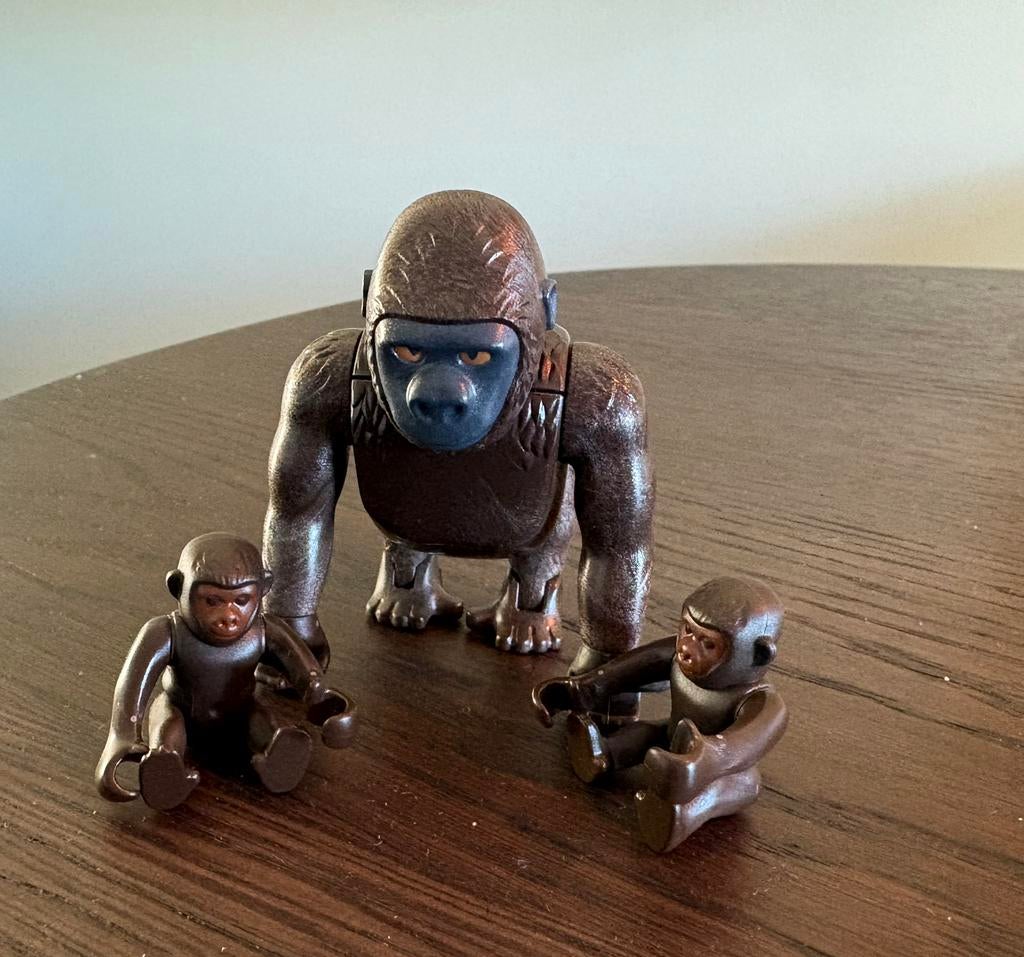 Playmobil 6639 gorilla met baby’s, Ophalen of Verzenden, Zo goed als nieuw
