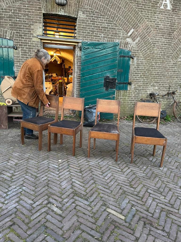 L.O.V Oosterbeek art deco stoelen, Ophalen, Gebruikt