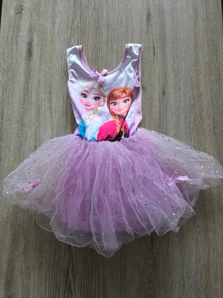Carnaval Elsa en Anna Jurk - Maat 110-116, Ophalen of Verzenden, Zo goed als nieuw, 110 t/m 116, Meisje