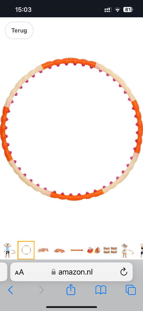 hoepel  Massage hoelahoep volwassen gewichten hoelahoep, Ophalen, Met gewicht, Zo goed als nieuw, Fitness hoelahoep