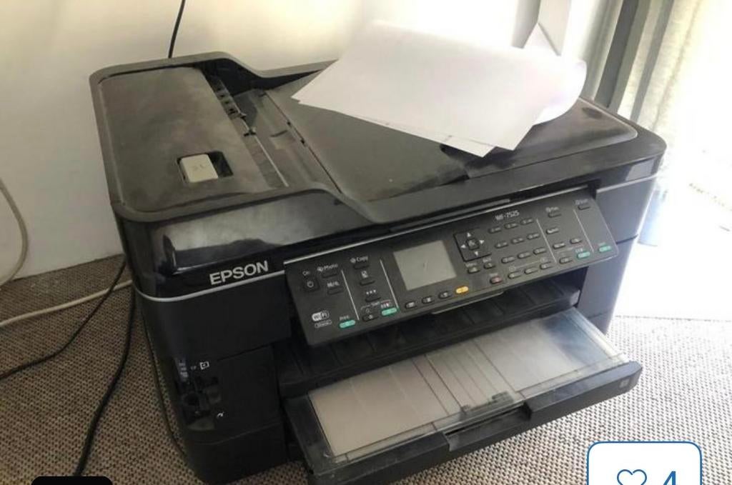 HP OfficeJet Pro 7720 + Epson WF-7525 A3 Printer, Ophalen, Gebruikt, Inkjetprinter, All-in-one