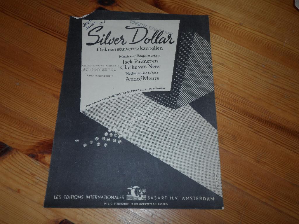 Silver dollar - palmer / ness / meurs, Muziek en Instrumenten, Bladmuziek, Gebruikt, Gitaar, Ophalen of Verzenden, Artiest of Componist