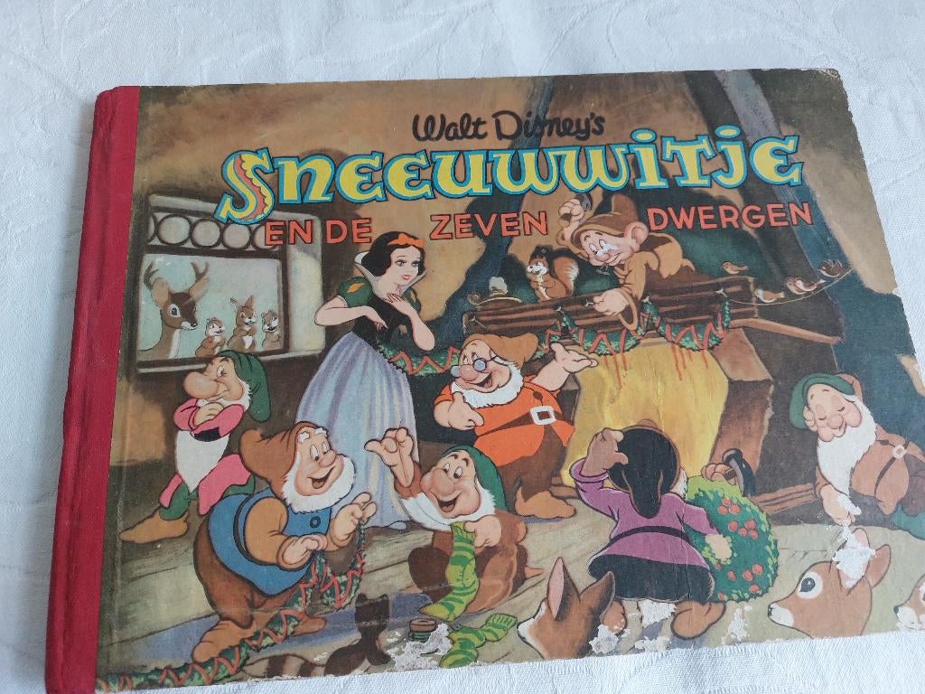 SNEEUWWITJE EN DE ZEVEN DWERGEN Walt Disney plaatjesboek, Ophalen, Sneeuwwitje of Doornroosje, Gebruikt, Plaatje of Poster