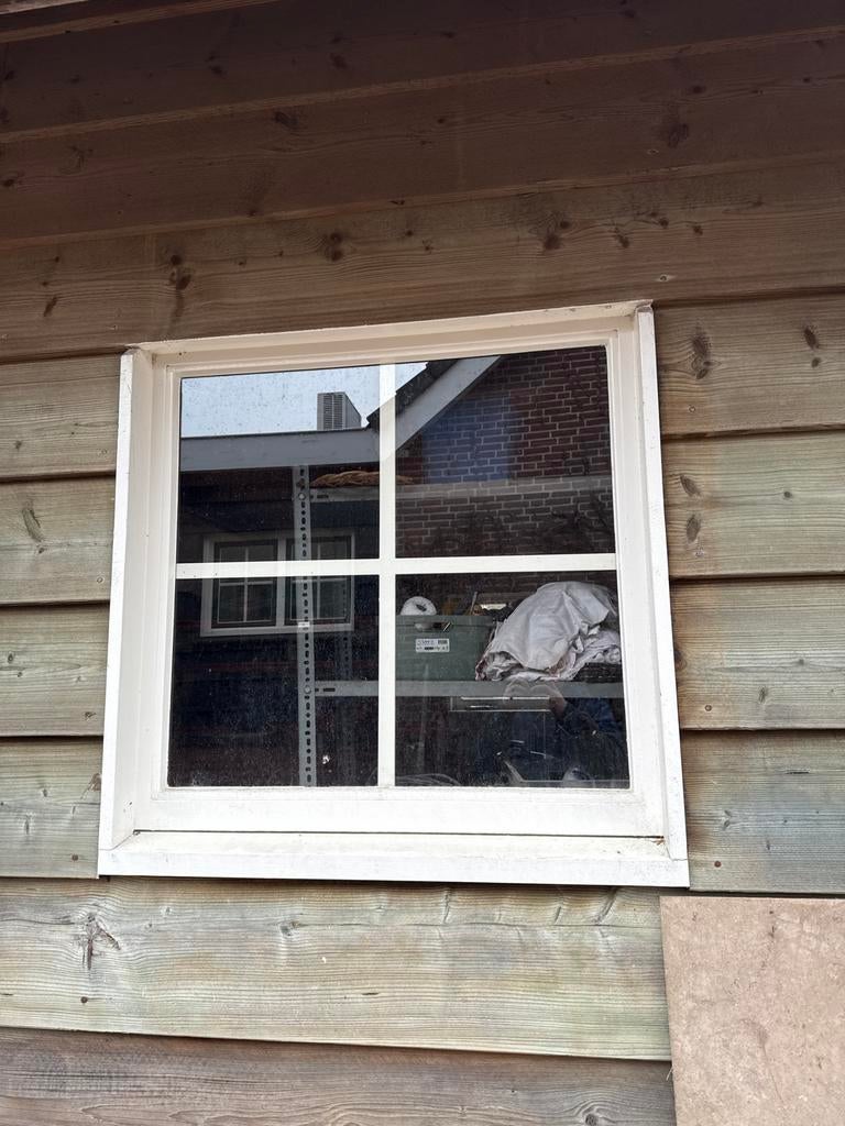 Raam met enkel glas, Doe-het-zelf en Verbouw, Glas en Ramen, Ophalen, Gevelraam of Ruit, Gebruikt, 80 tot 120 cm