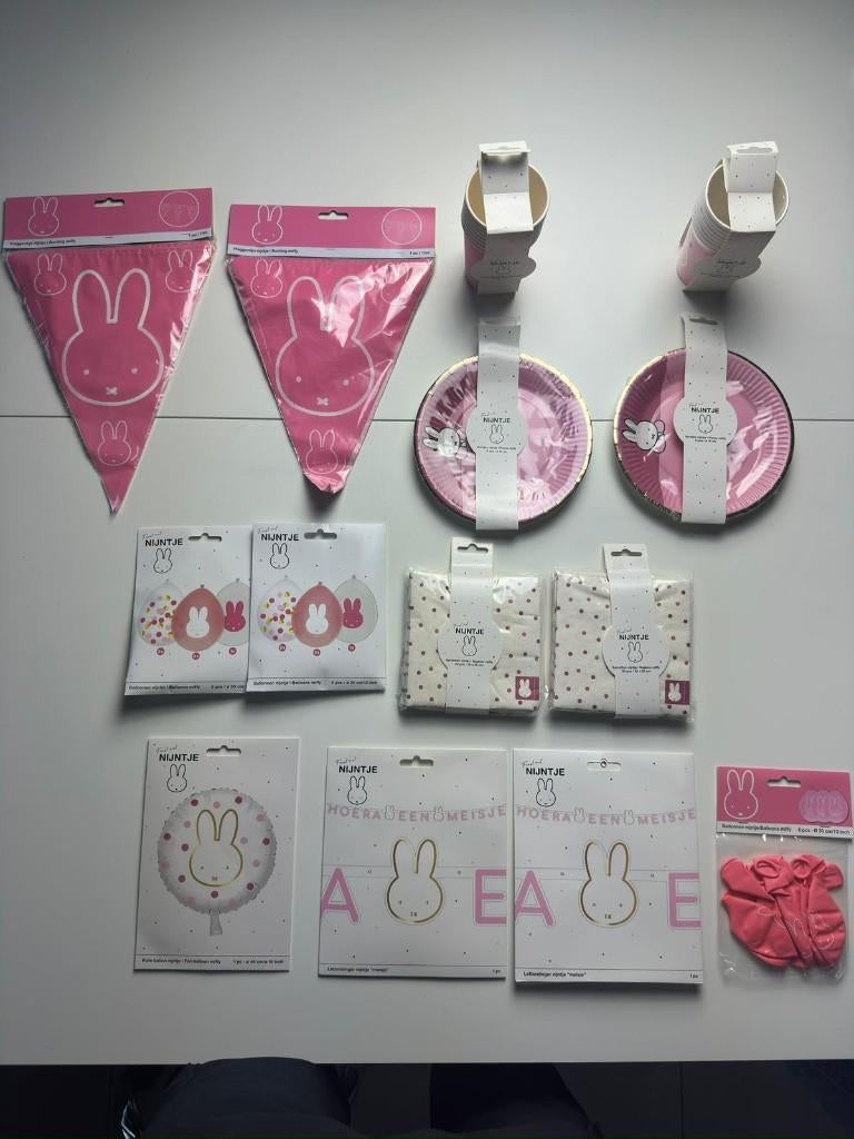 Nijntje Pakket (14) Roze, Ophalen, Nieuw, Versiering, Verjaardag