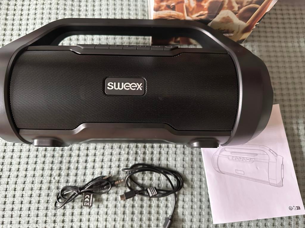 Sweex Bluetooth Party Boombox - Krachtig Geluid!, Ophalen of Verzenden, Nieuw