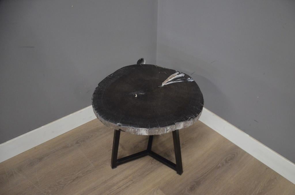 Bijzettafeltjes van Zwart Versteend Hout 40-60 cm, Ophalen of Verzenden, Nieuw