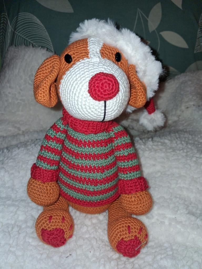 Kersthond gehaakt, Ophalen of Verzenden, Nieuw, Hond