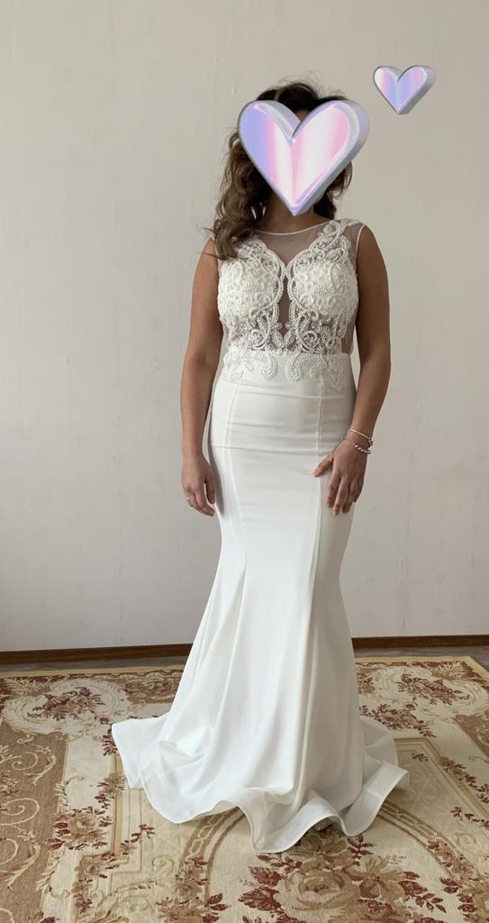 Avondjurk/Galajurk/Abiye wit Nieuw, Galajurk, Wit, Nieuw, Ophalen