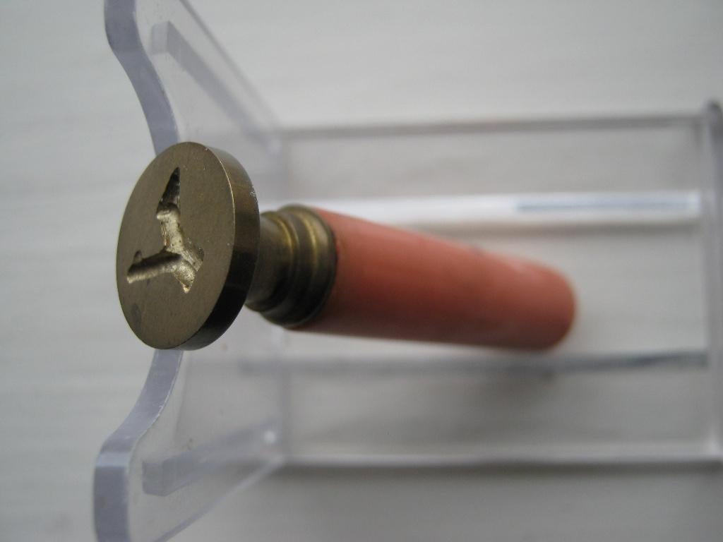 2Antieke Lakstempels  ( 1 met monogram ), Antiek en Kunst, Ophalen of Verzenden