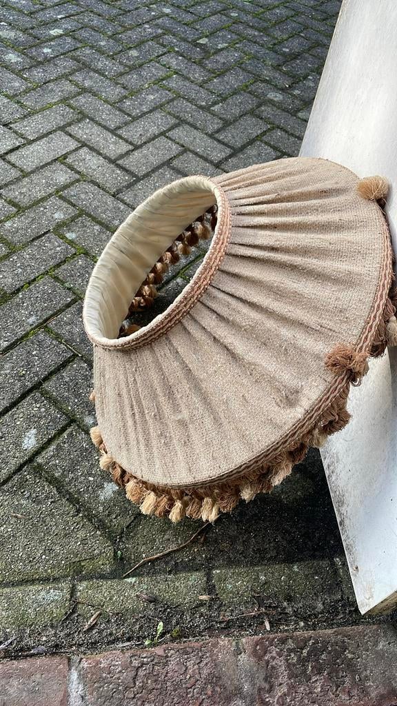 Rustieke witte ronde lampenkap Light & Living Saverna
