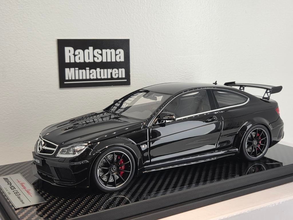 Mercedes-Benz C63 AMG - W204 Black series - 1:18 Memory Line, Auto, Nieuw, Ophalen of Verzenden, Memory Lines