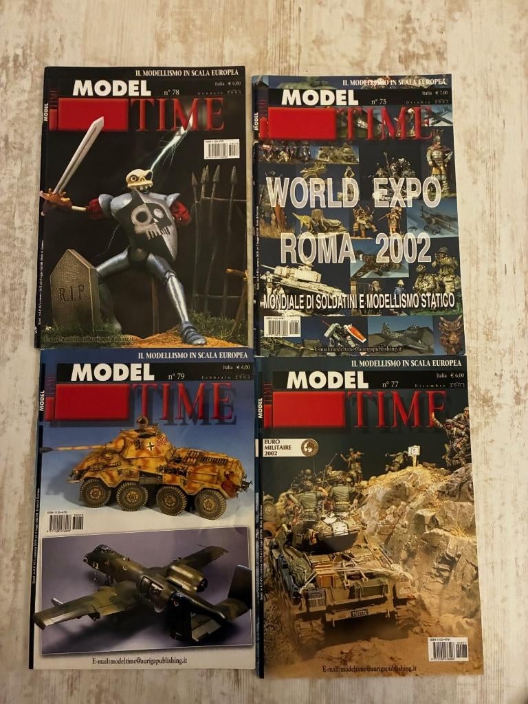ModelTime: 4 nummers van dit Italiaanse magazine, Ophalen of Verzenden