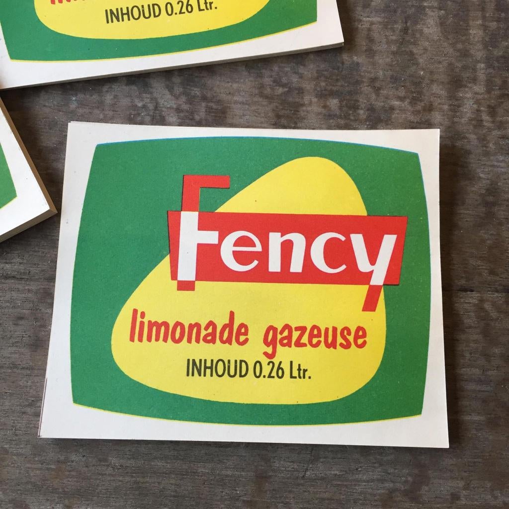 150 authentieke limonade etiketten Fency Gazeuse, Ophalen of Verzenden