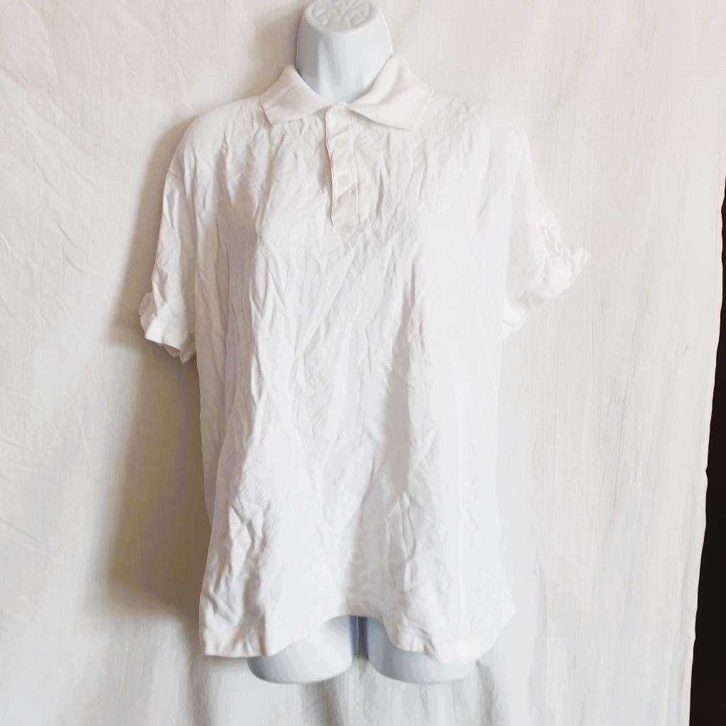 Leuke sportieve witte polo. Mt M Merk Rucanor Sport, Maat 48/50 (M), ., Wit, Ophalen of Verzenden