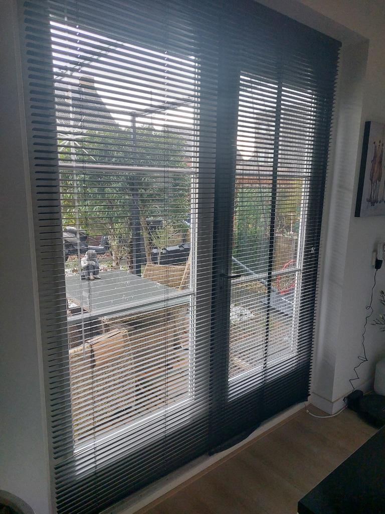 Decosol jaloezieën 160x220 cm, Huis en Inrichting, Ophalen, 200 cm of meer, 150 tot 200 cm, Grijs