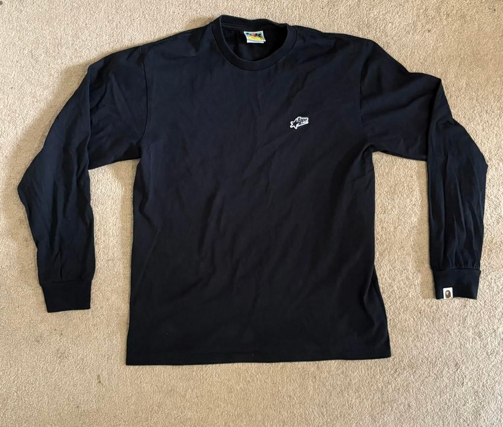 Bape Tshirts origineel, Ophalen of Verzenden, Zo goed als nieuw, Maat 52/54 (L), Zwart