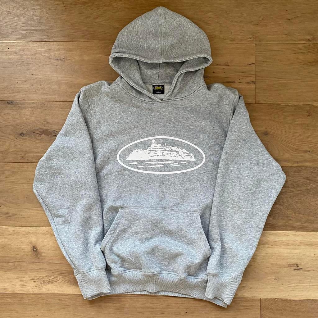 Corteiz Hoodie, Kleding | Heren, Truien en Vesten, Ophalen of Verzenden, Gedragen, Maat 46 (S) of kleiner, Grijs