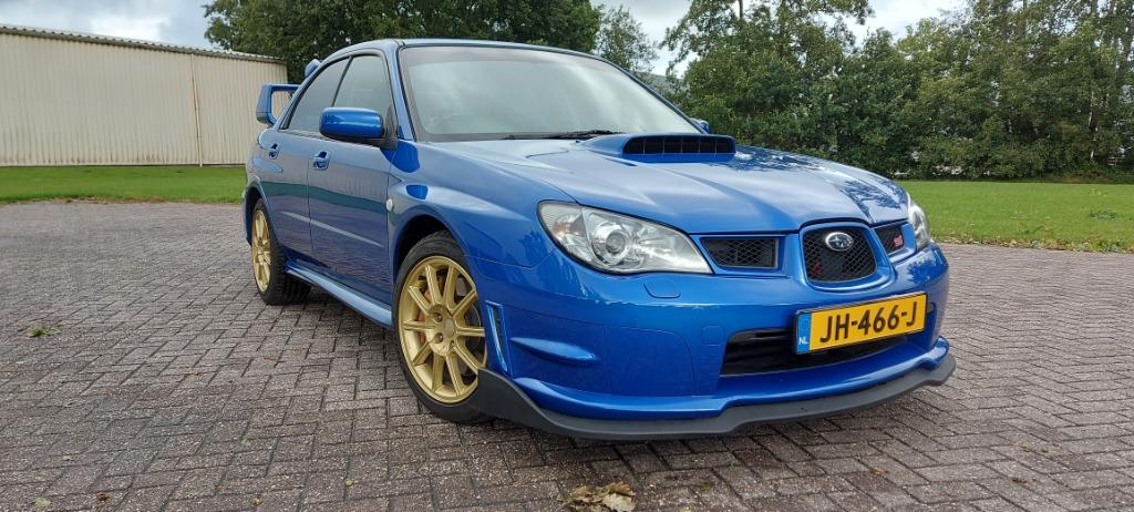 Subaru Impreza 2.5 WRX STI AWD - EJ25 – Hawkeye – 2006 – JDM, Auto's, Subaru, Zwart, 4 cilinders, Blauw, USB