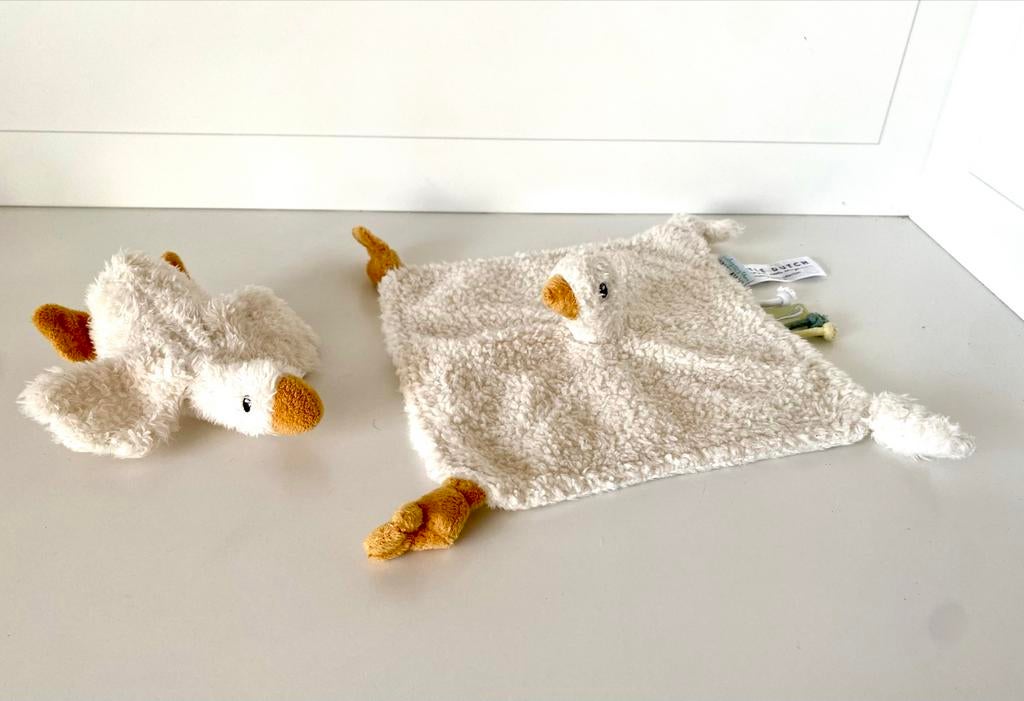 Little Dutch Knuffeldoekje Gans + Knuffel, Kinderen en Baby's, Speelgoed | Knuffels en Pluche, Ophalen of Verzenden, Zo goed als nieuw