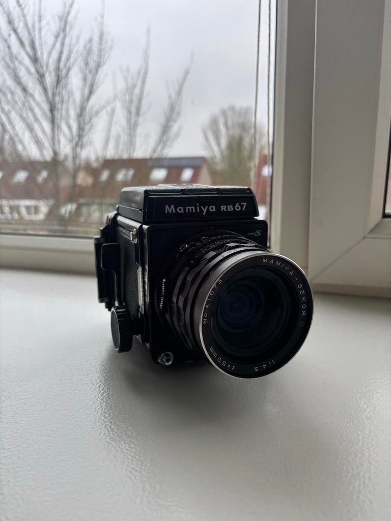 Mamiya RB67 with 50mm & 250mm lens, Ophalen of Verzenden, Spiegelreflex, Overige Merken