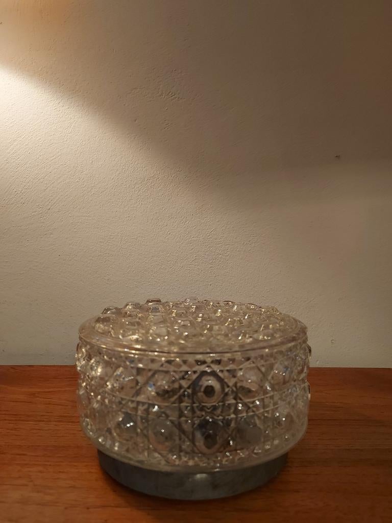 Glashütte Limburg Plafondlamp - Vintage Design, Huis en Inrichting, Lampen | Plafondlampen, Ophalen of Verzenden, Gebruikt, Glas