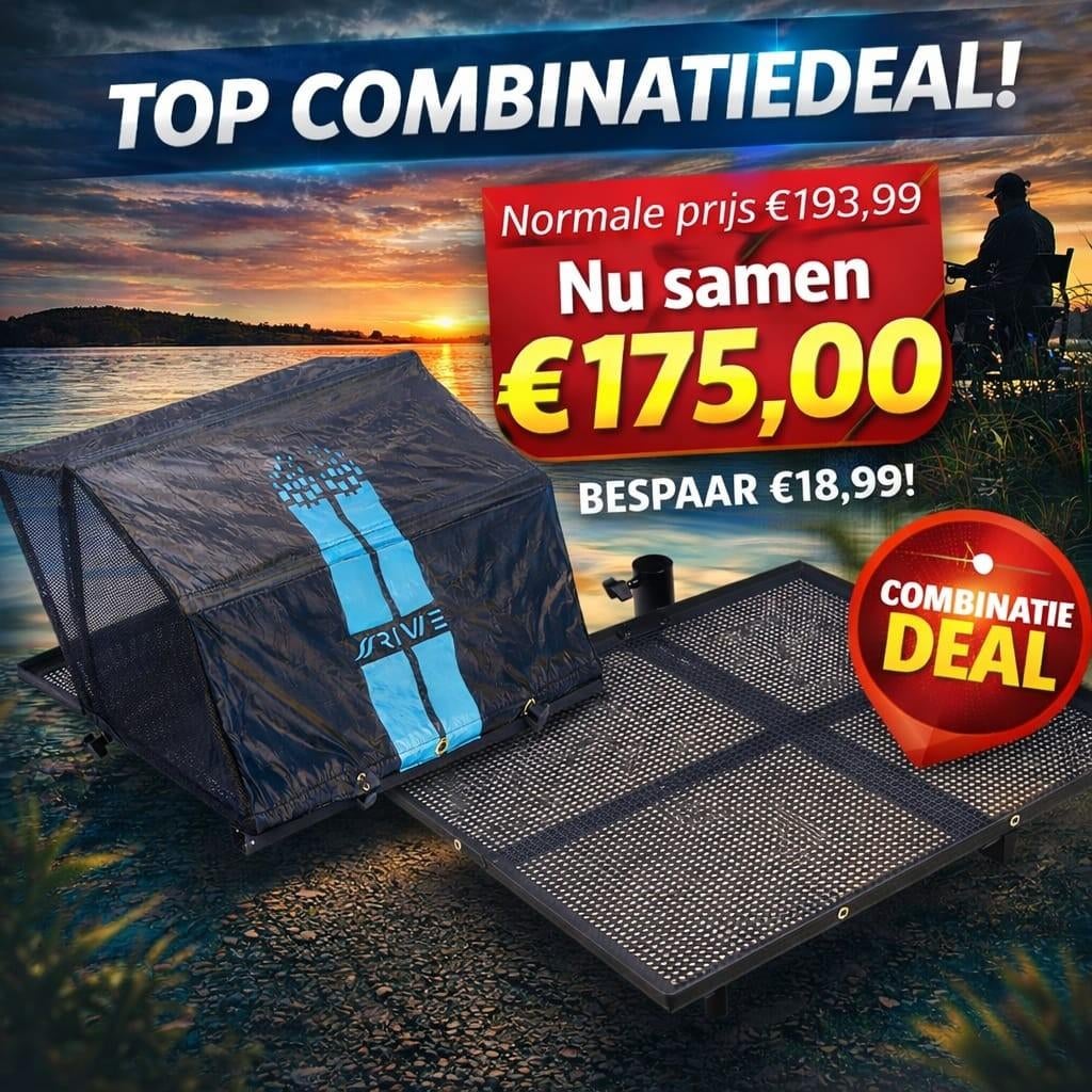 Rive combinatiedeal: aaspleateau xxl en scherm xxl, Watersport en Boten, Hengelsport | Witvissen, Nieuw, Overige typen, Ophalen of Verzenden