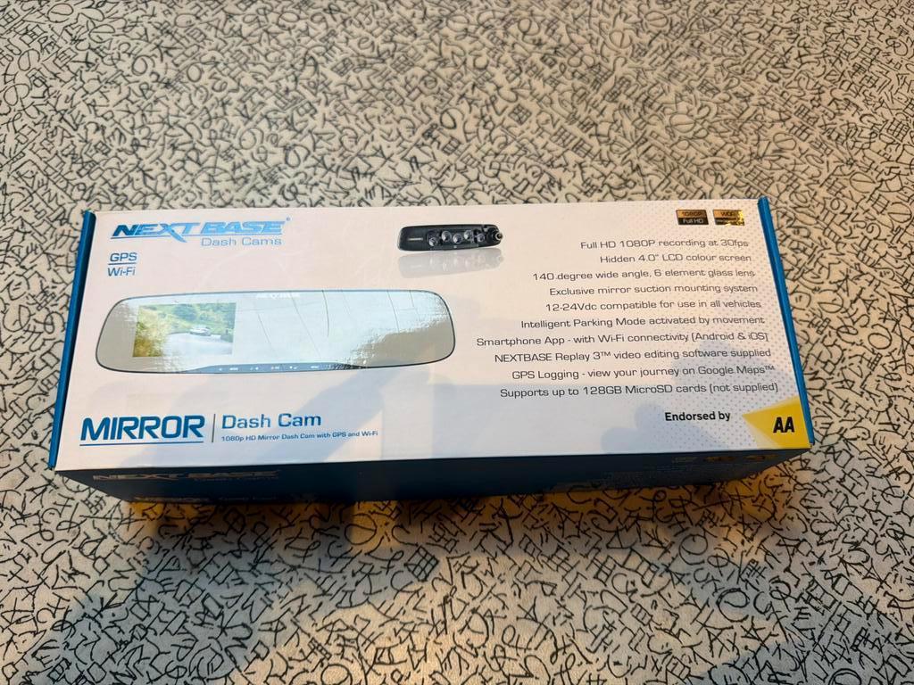 Nextbase Spiegel Dashcam, Auto diversen, Dashcams, Ophalen of Verzenden, Zo goed als nieuw