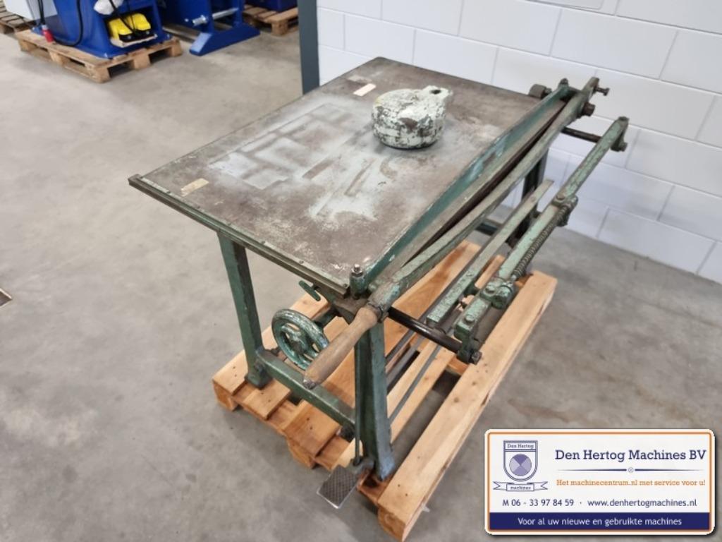 Slagschaar 1020x1mm plaatschaar met voetklemming, Ophalen, Gebruikt