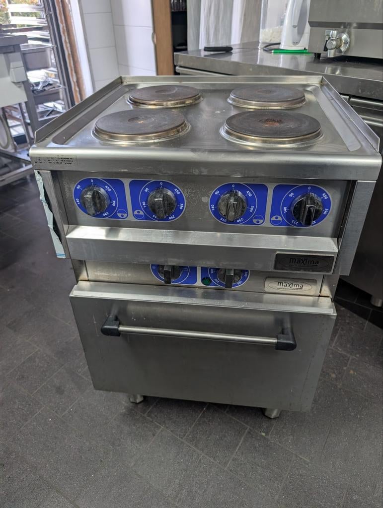 Maxima Elektrisch Fornuis met Oven, Ophalen of Verzenden, Gebruikt
