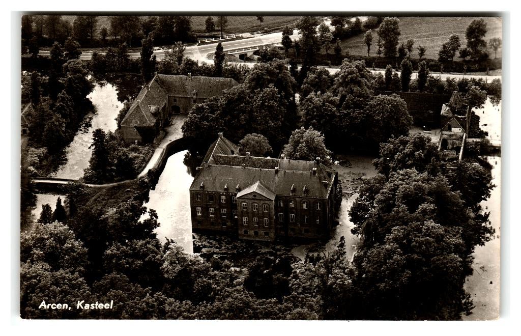 Arcen, Kasteel, Verzamelen, Ansichtkaarten | Nederland, Gelopen, Limburg, 1960 tot 1980, Ophalen of Verzenden