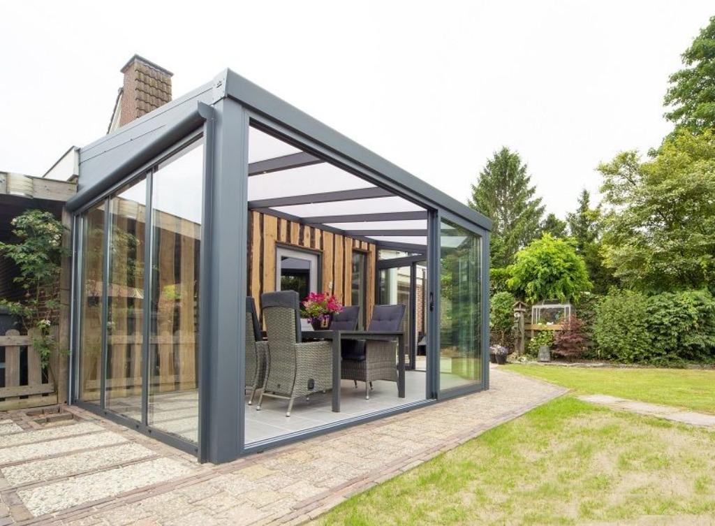 Prachtige aluminium tuinkamers met Polycarbonaatdak, Tuin en Terras, Ophalen of Verzenden, Nieuw, Veranda