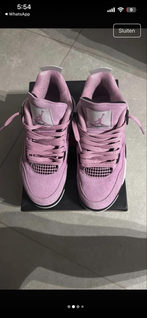 Jordan 4 Rose - Maat 39, Ophalen of Verzenden, Zo goed als nieuw, Roze, Sneakers of Gympen