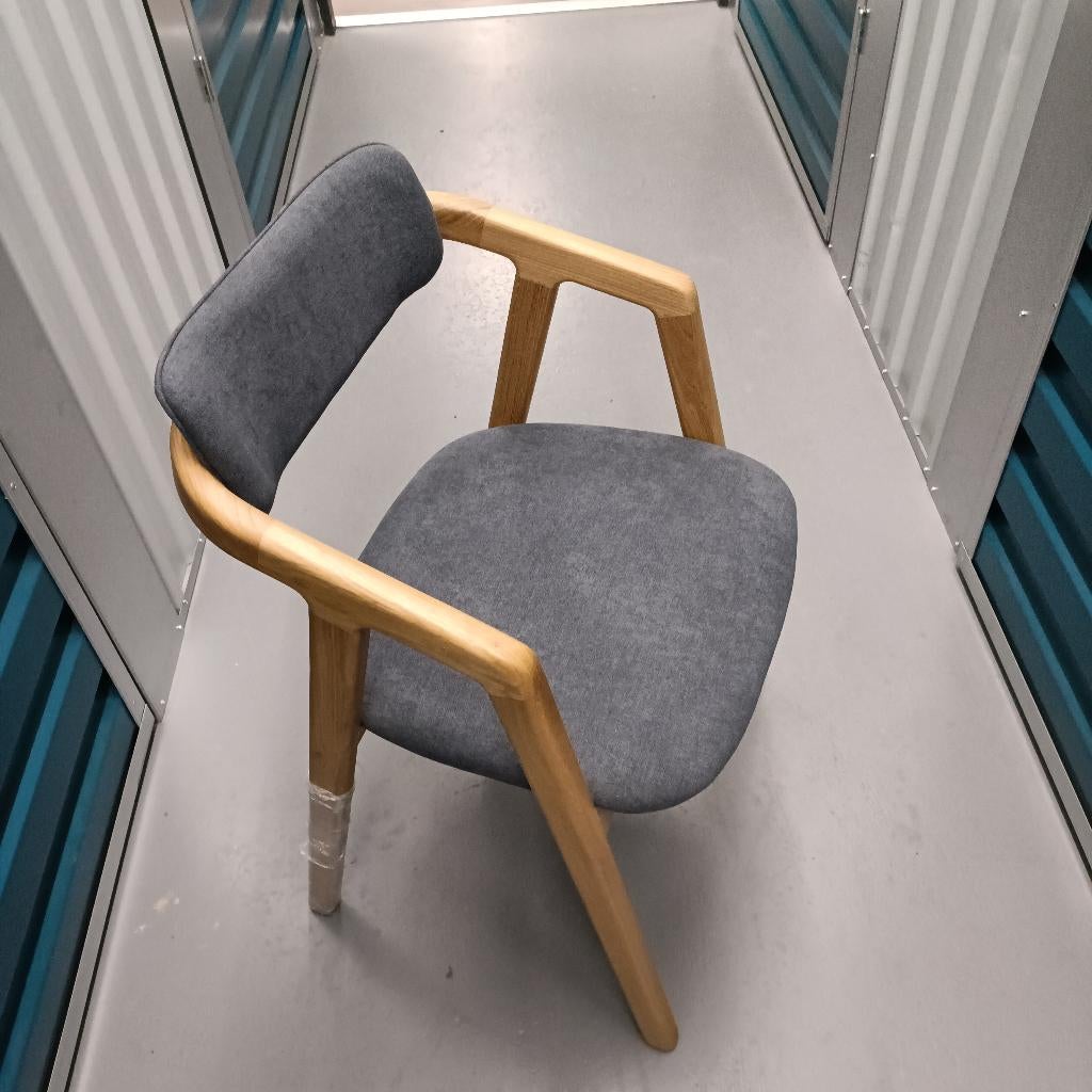 Eikenhouten stoelen Nieuw!, Huis en Inrichting, Stoelen, Ophalen, Nieuw, Grijs, Vijf, Zes of meer stoelen