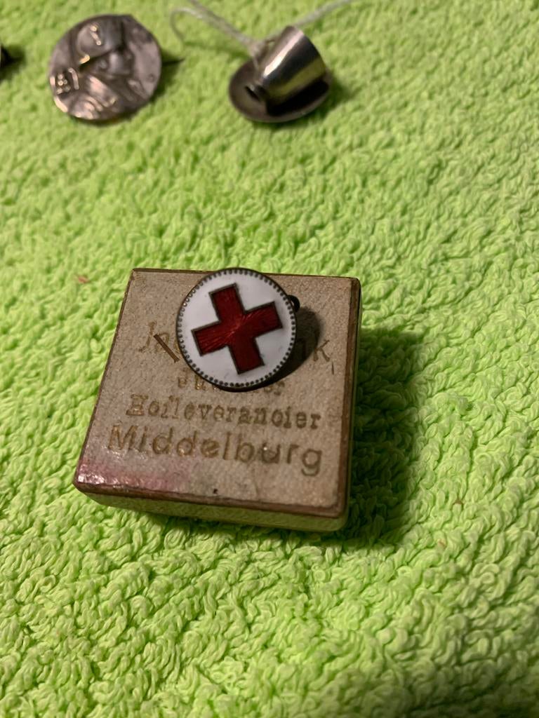 Rode Kruis emaille Speldje, Ophalen of Verzenden