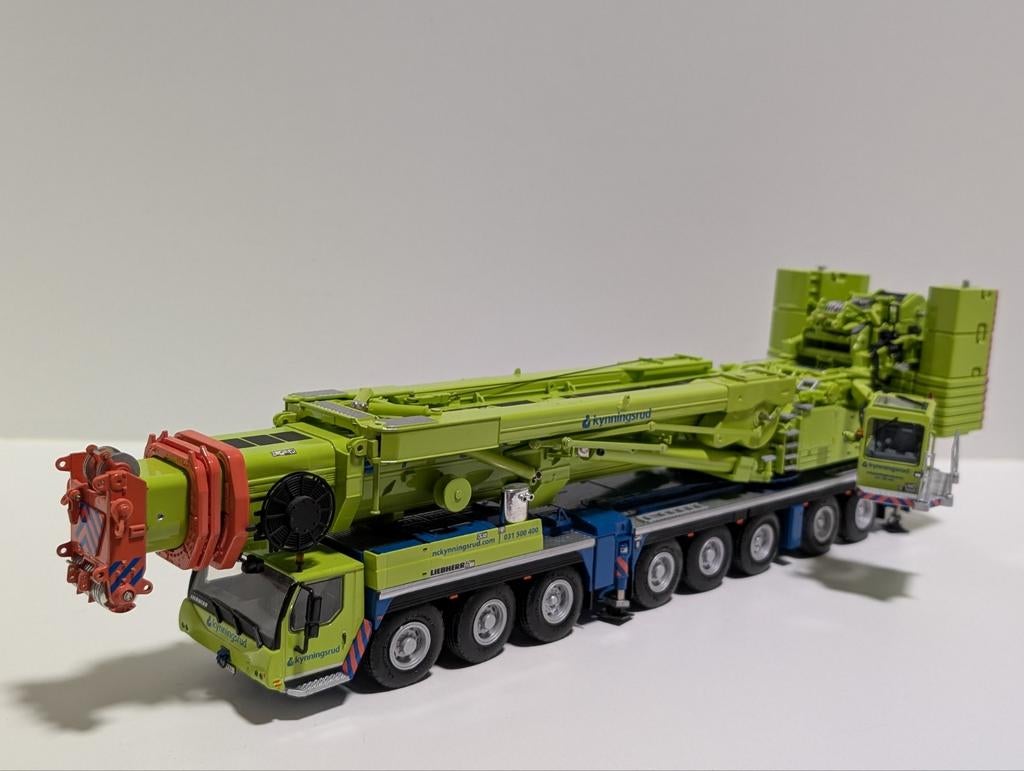 Wsi Liebherr Ltm1500 Kynningsrud kraan., Hobby en Vrije tijd, Modelauto's | 1:50, Ophalen of Verzenden, Zo goed als nieuw, Hijskraan, Tractor of Landbouw